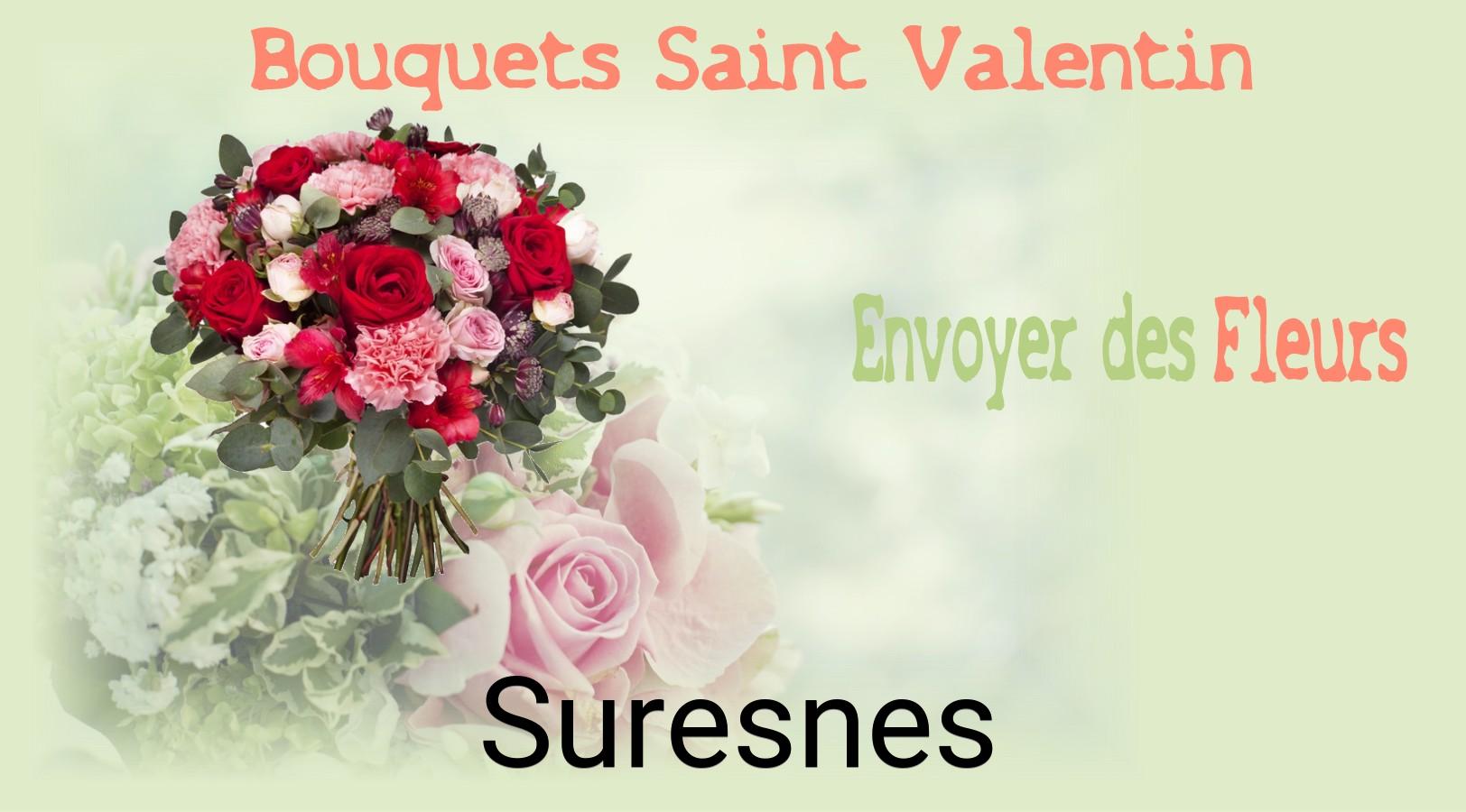 Roses de Saint-Valentin livrées à Suresnes